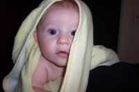 Matthew in a towel